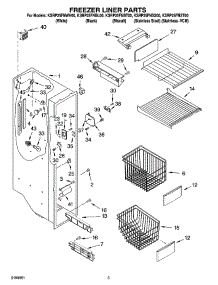04 - Freezer Liner Parts parts for Kitchenaid Refrigerator KSRP25FNBL00 from AppliancePartsPros.com
