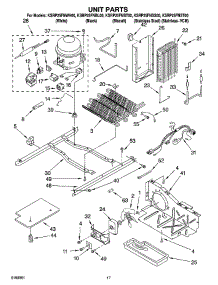 11 - Unit Parts parts for Kitchenaid Refrigerator KSRP25FNBL00 from AppliancePartsPros.com