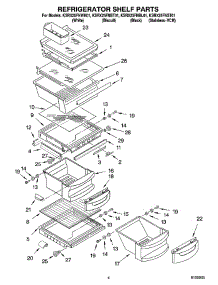 03 - Refrigerator Shelf Parts parts for Kitchenaid Refrigerator KSRX25FNBL01 from AppliancePartsPros.com