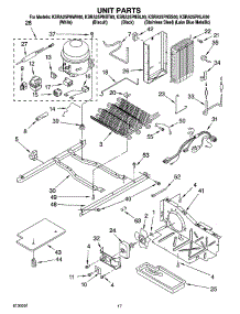11 - Unit Parts parts for Kitchenaid Refrigerator KSRA25PNLK00 from AppliancePartsPros.com