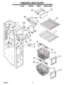 04 - Freezer Liner Parts parts for Kitchenaid Refrigerator KSRA22CNBT00 from AppliancePartsPros.com