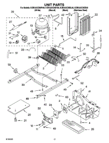 10 - Unit Parts parts for Kitchenaid Refrigerator KSRA22CNBT00 from AppliancePartsPros.com
