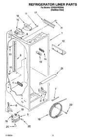 02 - Refrigerator Liner Parts parts for Kitchenaid Refrigerator KSRB22FNSS00 from AppliancePartsPros.com