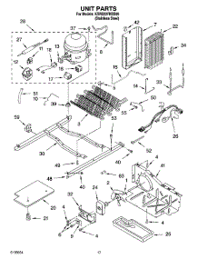 10 - Unit Parts parts for Kitchenaid Refrigerator KSRB22FNSS00 from AppliancePartsPros.com