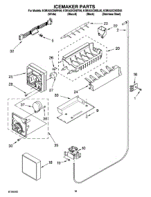 11 - Icemaker Parts parts for Kitchenaid Refrigerator KSRA22CNBL00 from AppliancePartsPros.com