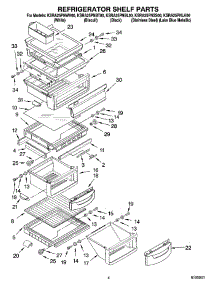 03 - Refrigerator Shelf Parts parts for Kitchenaid Refrigerator KSRA25PNBT00 from AppliancePartsPros.com