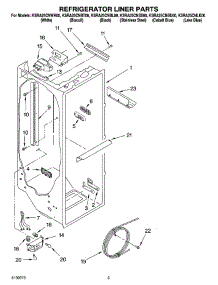 02 - Refrigerator Liner Parts parts for Kitchenaid Refrigerator KSRA25CNLK00 from AppliancePartsPros.com