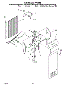 09 - Air Flow Parts parts for Kitchenaid Refrigerator KSRI25FNWH00 from AppliancePartsPros.com
