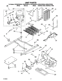 11 - Unit Parts parts for Kitchenaid Refrigerator KSRI25FNWH00 from AppliancePartsPros.com