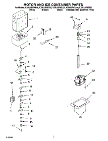05 - Motor And Ice Container Parts parts for Kitchenaid Refrigerator KSRI25FNBT00 from AppliancePartsPros.com