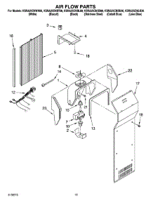 09 - Air Flow Parts parts for Kitchenaid Refrigerator KSRA25CNBL00 from AppliancePartsPros.com