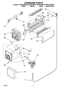 06 - Icemaker Parts parts for Kitchenaid Refrigerator KTRP22EMSS01 from AppliancePartsPros.com