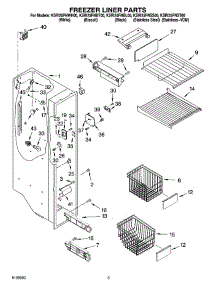 04 - Freezer Liner Parts parts for Kitchenaid Refrigerator KSRI25FNSS00 from AppliancePartsPros.com