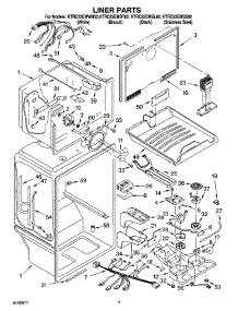 02 - Liner Parts parts for Kitchenaid Refrigerator KTRC22EMBT02 from AppliancePartsPros.com