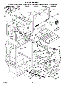 02 - Liner Parts parts for Kitchenaid Refrigerator KTRA22EMSS01 from AppliancePartsPros.com