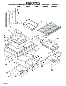 03 - Shelf Parts parts for Kitchenaid Refrigerator KTRA22EMBL01 from AppliancePartsPros.com