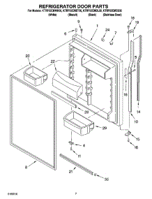 04 - Refrigerator Door Parts parts for Kitchenaid Refrigerator KTRP22EMBT00 from AppliancePartsPros.com