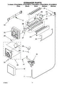 06 - Icemaker Parts parts for Kitchenaid Refrigerator KTRA22EMWH01 from AppliancePartsPros.com