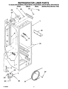 02 - Refrigerator Liner Parts parts for Kitchenaid Refrigerator KSRJ25CNBL00 from AppliancePartsPros.com