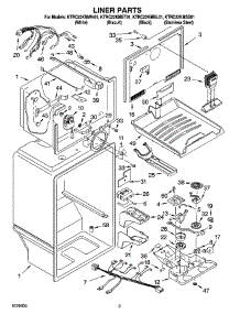 02 - Liner Parts parts for Kitchenaid Refrigerator KTRC22KMBT01 from AppliancePartsPros.com