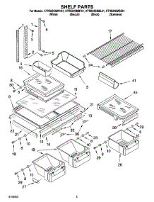 03 - Shelf Parts parts for Kitchenaid Refrigerator KTRS22EMWH01 from AppliancePartsPros.com