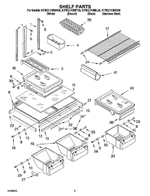 03 - Shelf Parts parts for Kitchenaid Refrigerator KTRS21KMBT00 from AppliancePartsPros.com