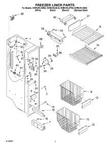 04 - Freezer Liner parts for Kitchenaid Refrigerator KSRK25ILSS02 from AppliancePartsPros.com