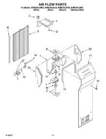 09 - Air Flow parts for Kitchenaid Refrigerator KSRK25ILBT02 from AppliancePartsPros.com