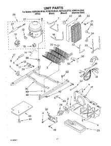11 - Unit parts for Kitchenaid Refrigerator KSRK25ILBL02 from AppliancePartsPros.com