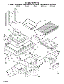 03 - Shelf Parts parts for Kitchenaid Refrigerator KTRA22EMWH00 from AppliancePartsPros.com
