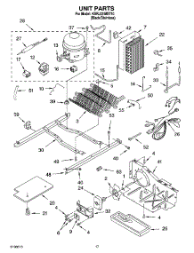 10 - Unit Parts parts for Kitchenaid Refrigerator KSRJ22IMST10 from AppliancePartsPros.com