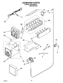 11 - Icemaker Parts parts for Kitchenaid Refrigerator KSRJ22IMST10 from AppliancePartsPros.com