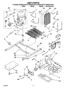 11 - Unit Parts parts for Kitchenaid Refrigerator KSRK25XLWH10 from AppliancePartsPros.com