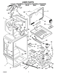 02 - Liner Parts parts for Kitchenaid Refrigerator KTRS22EMSS00 from AppliancePartsPros.com