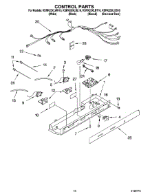 10 - Control Parts parts for Kitchenaid Refrigerator KSRK25XLBT10 from AppliancePartsPros.com