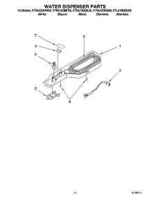 08 - Water Dispenser Parts, Optional Parts parts for Kitchenaid Refrigerator KTRA19EMSS00 from AppliancePartsPros.com
