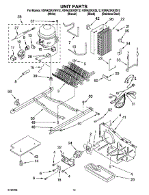 09 - Unit Parts, Parts Not Illustrated parts for Kitchenaid Refrigerator KSRA25KKBL12 from AppliancePartsPros.com