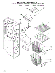04 - Freezer Liner Parts parts for Kitchenaid Refrigerator KSRA22ILBL13 from AppliancePartsPros.com