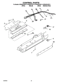 12 - Control Parts, Parts Not Illustrated parts for Kitchenaid Refrigerator KSRA22ILBL13 from AppliancePartsPros.com