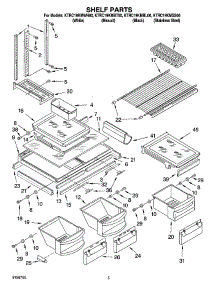 03 - Shelf Parts parts for Kitchenaid Refrigerator KTRC19KMSS00 from AppliancePartsPros.com