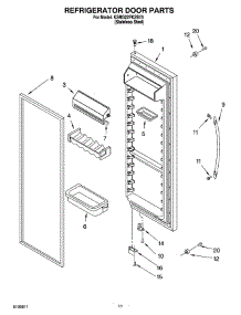 07 - Refrigerator Door Parts parts for Kitchenaid Refrigerator KSRG22FKSS15 from AppliancePartsPros.com