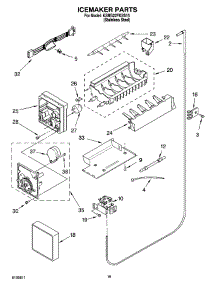 11 - Icemaker Parts parts for Kitchenaid Refrigerator KSRG22FKSS15 from AppliancePartsPros.com