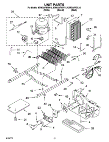 10 - Unit Parts parts for Kitchenaid Refrigerator KSRG22FKBL15 from AppliancePartsPros.com