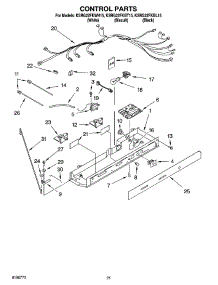 12 - Control Parts, Parts Not Illustrated parts for Kitchenaid Refrigerator KSRG22FKBL15 from AppliancePartsPros.com