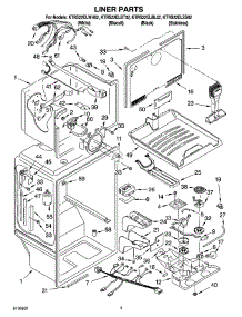02 - Liner Parts parts for Kitchenaid Refrigerator KTRS22ELBL02 from AppliancePartsPros.com
