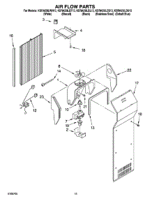 09 - Air Flow Parts parts for Kitchenaid Refrigerator KSRA25ILBT13 from AppliancePartsPros.com