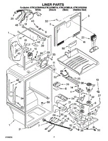02 - Liner Parts parts for Kitchenaid Refrigerator KTRC22EMSS00 from AppliancePartsPros.com