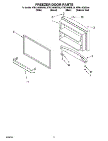 06 - Freezer Door Parts, Optional Parts parts for Kitchenaid Refrigerator KTRC19KMWH00 from AppliancePartsPros.com