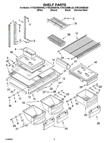 03 - Shelf Parts parts for Kitchenaid Refrigerator KTRC22KMWH00 from AppliancePartsPros.com