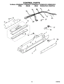 10 - Control Parts parts for Kitchenaid Refrigerator KSRA25ILBU13 from AppliancePartsPros.com